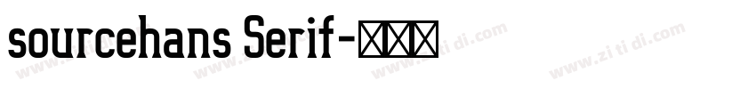 sourcehans Serif字体转换